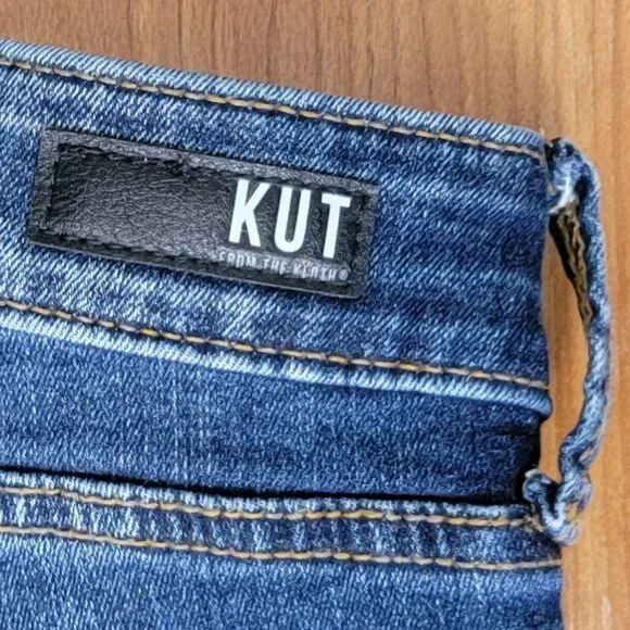 KUT From the Kloth High Rise Toothpick Skinny Blue Jeans - 16 - Picture 10 of 15